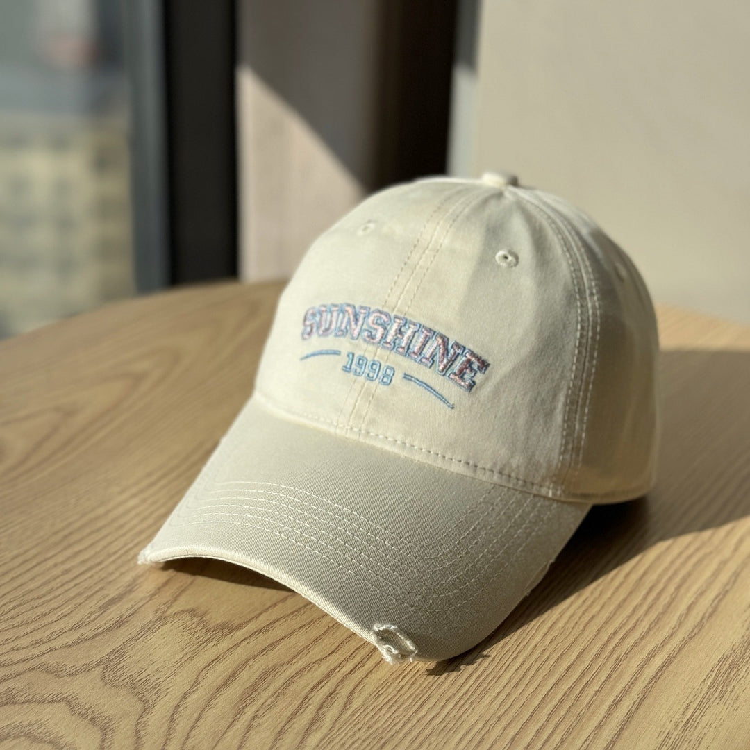 Women's Casual Distressed Baseball Cap Bowlift