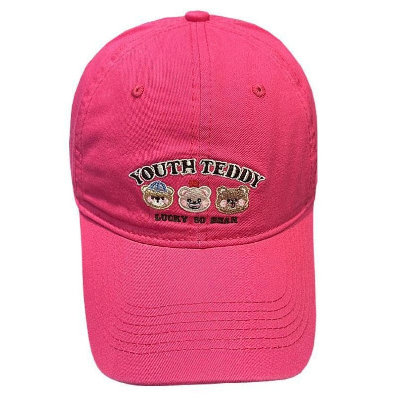 Unisex Embroidered Character Cap Bowlift
