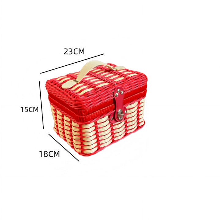 Women's Storage Basket with a Secure Closure