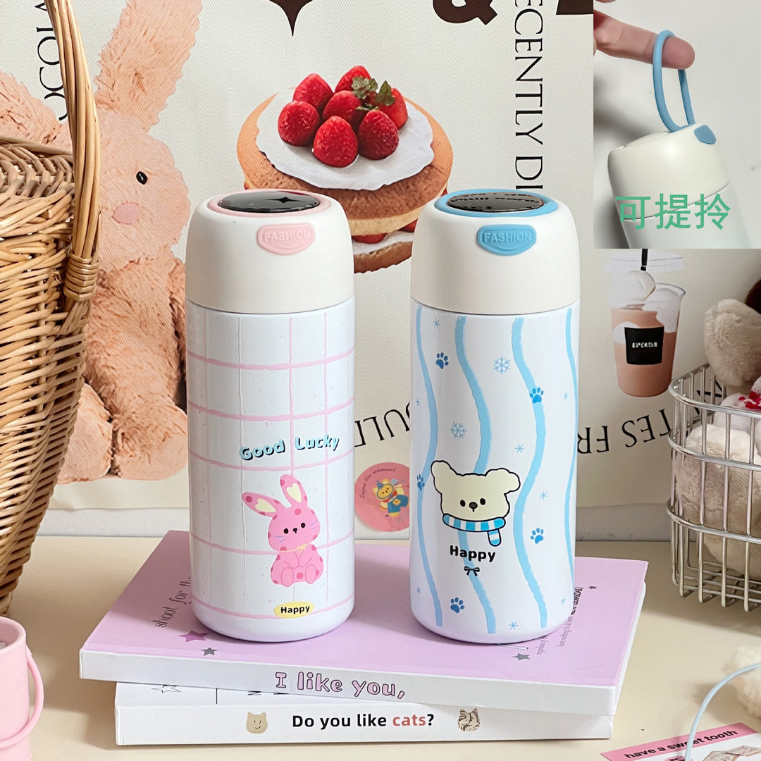 Women Insulated Water Bottle with Playful Animal Design Bowlift