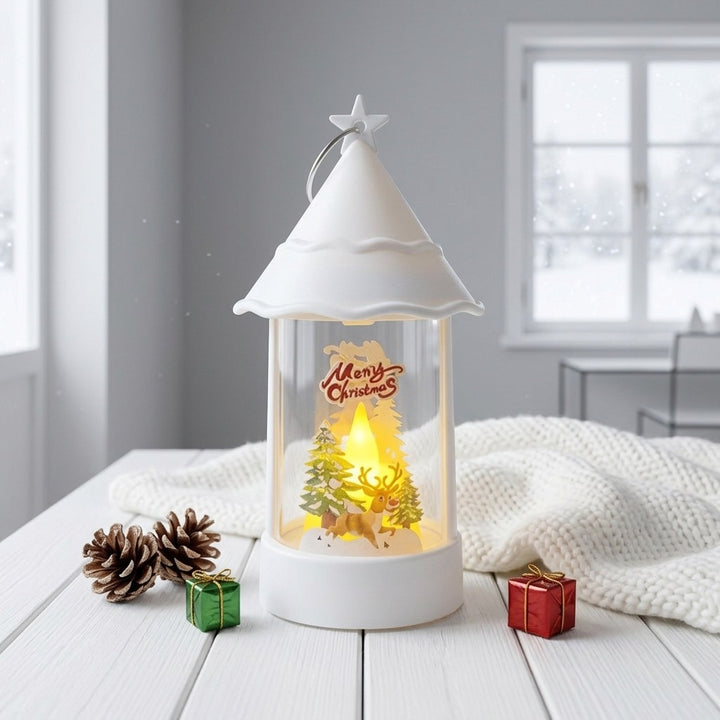 Christmas lantern with LED lighting