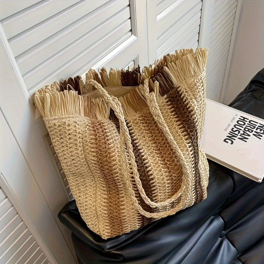 Braided shopping bag with unique structural design Bowlift