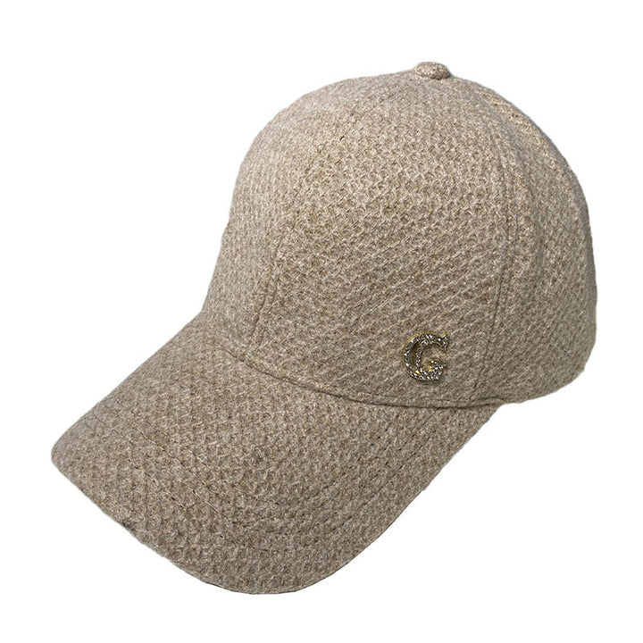 Women's Elegant Wool Blend Baseball Cap Bowlift