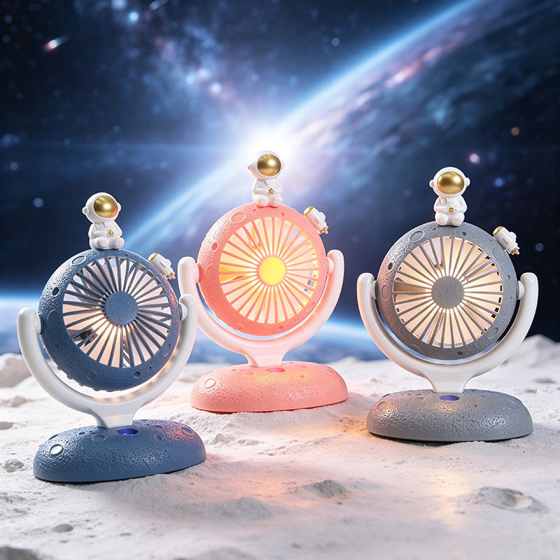 Ladies table fan with innovative astronaut design Bowlift