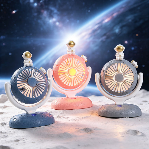 Ladies table fan with innovative astronaut design Bowlift