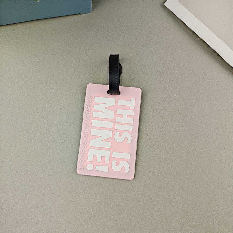 Unisex Luggage Tag with Humorous Message Bowlift