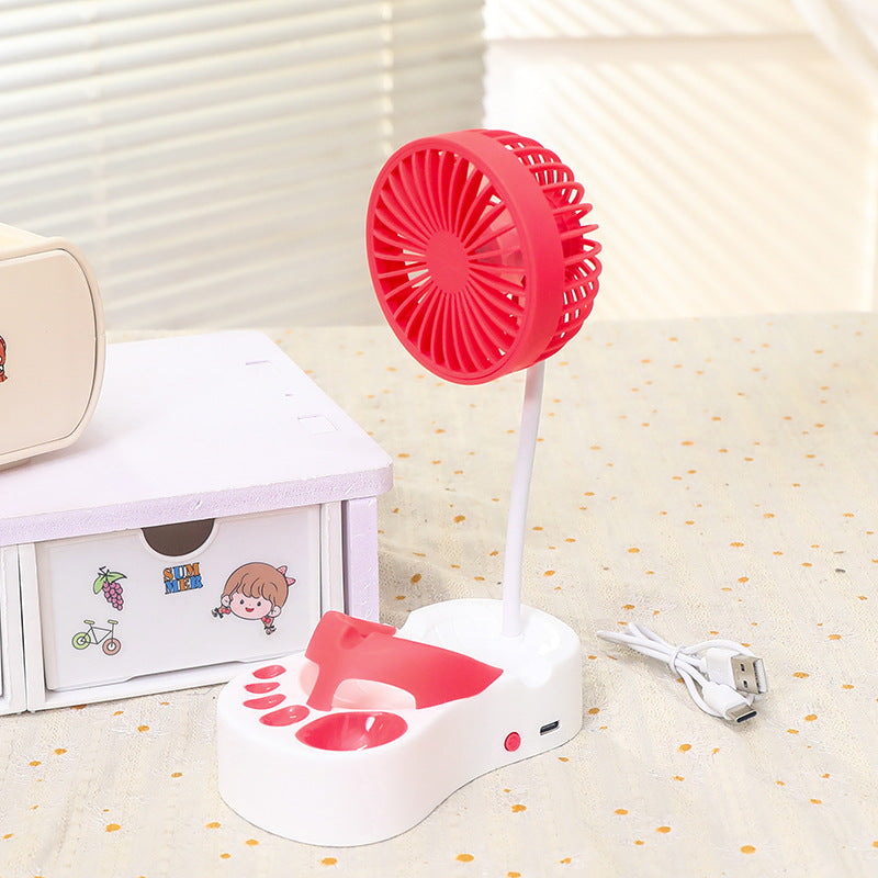 Ladies Portable Table Fan with Flexible Height Bowlift