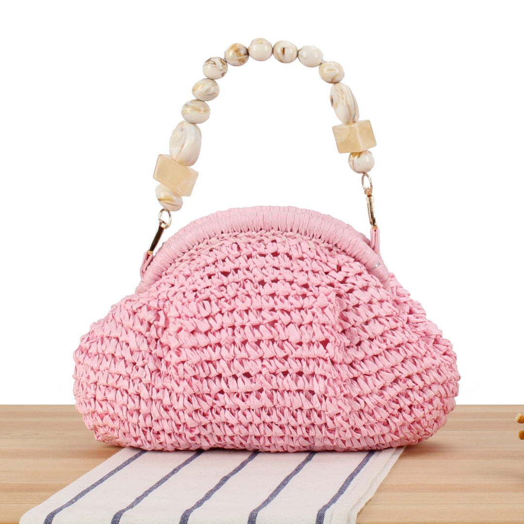 Handbag with innovative bead handle Bowlift