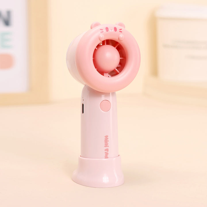 Portable Cartoon-Themed Handheld Cooling Fan Bowlift
