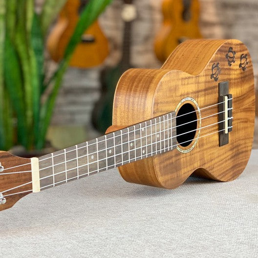 Premium 23-Inch Exotic Koa Ukulele Bowlift