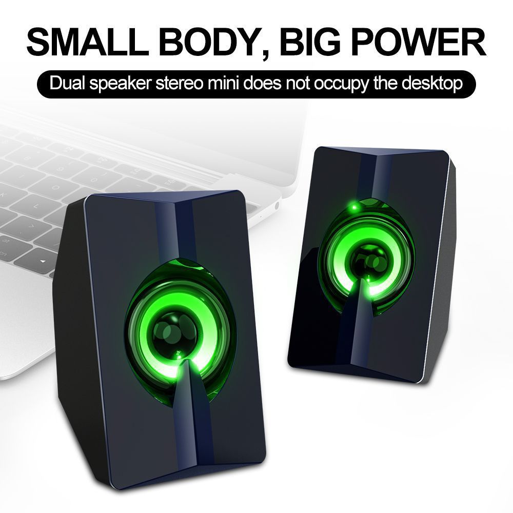 Bluetooth Desktop Speakers with LED Light Effects Bowlift