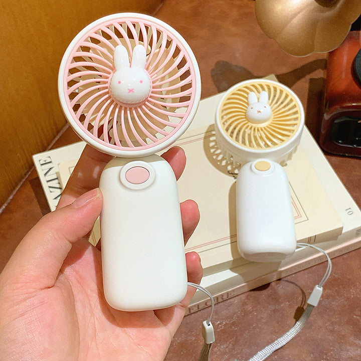 Portable Mini Fan with Cute Rabbit Design Bowlift