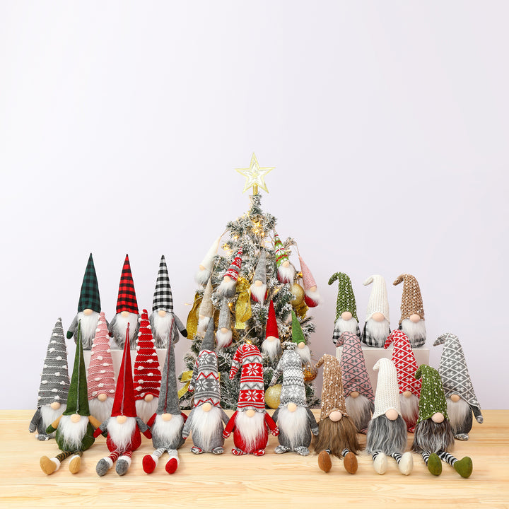 Decorative Christmas gnome with knitted hat Bowlift