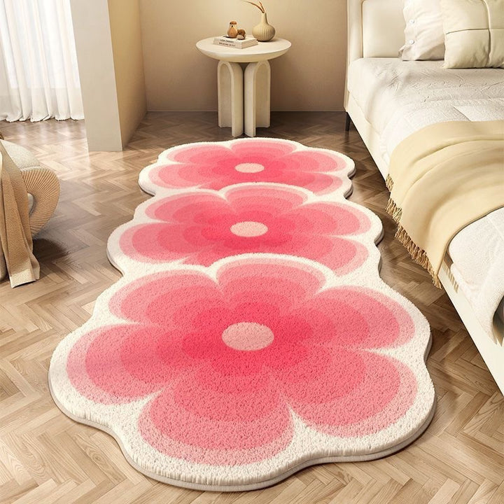 Flower Patterned Area Rug Bowlift