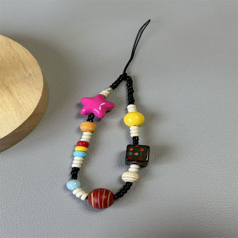 Colorful Beaded Charm Phone Strap Bowlift 1790134889