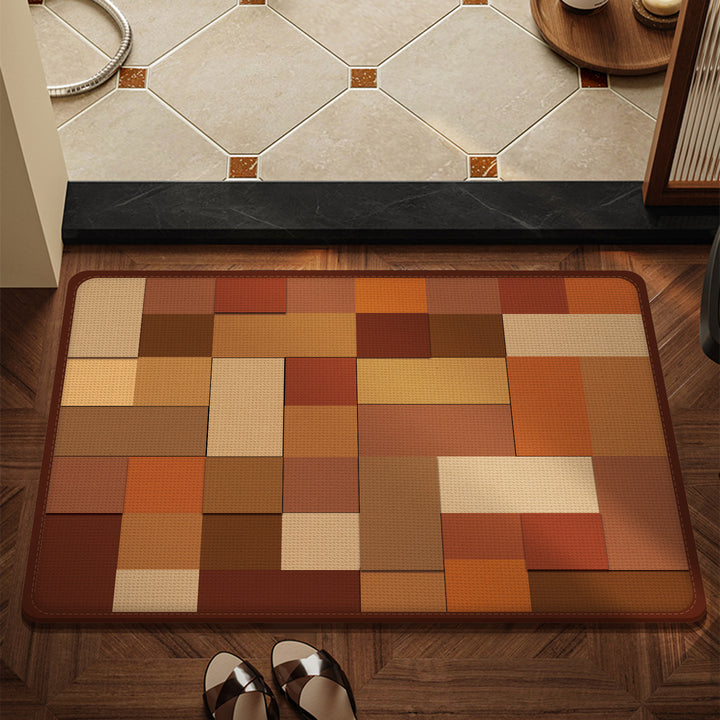 Textured Wooden Pattern Mat