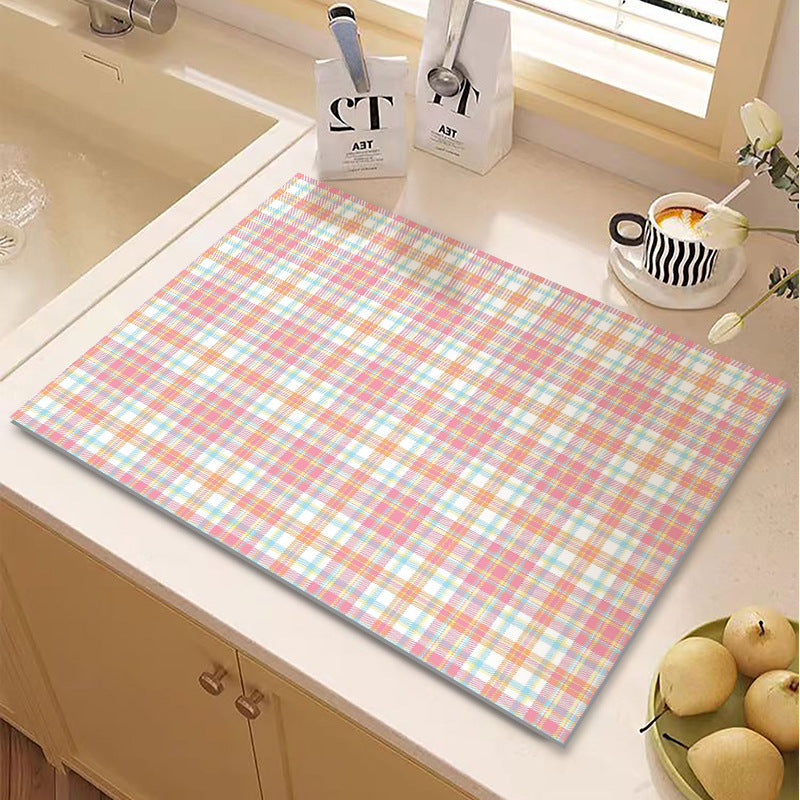 Checkered Kitchen Mat Bowlift