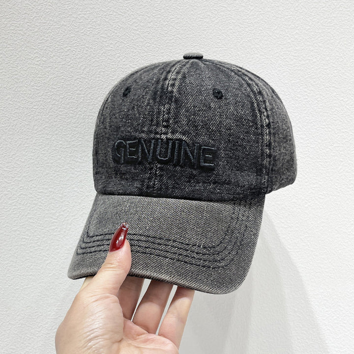 Men's Denim Baseball Cap Bowlift
