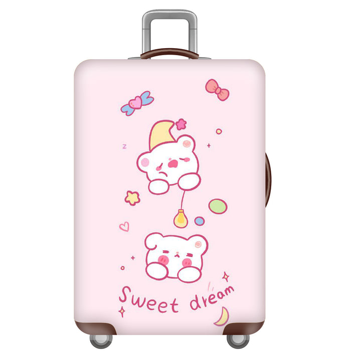 Women's Hard Shell Suitcase with Cheerful Bowlift Design