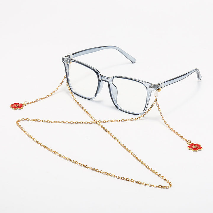 Decorative Eyewear with Star Charm Chain Bowlift