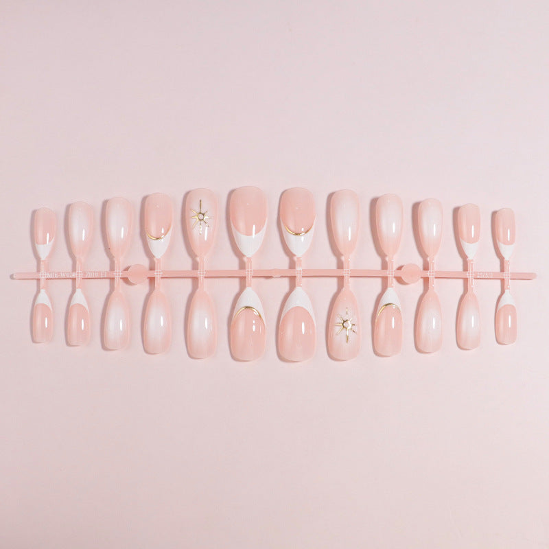 Premium Press-On Nail Set with Decorative Accents Bowlift