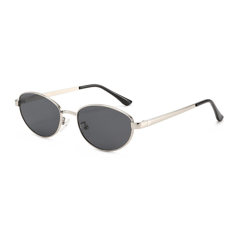 Women's fashionable sunglasses with narrow metal frame Bowlift