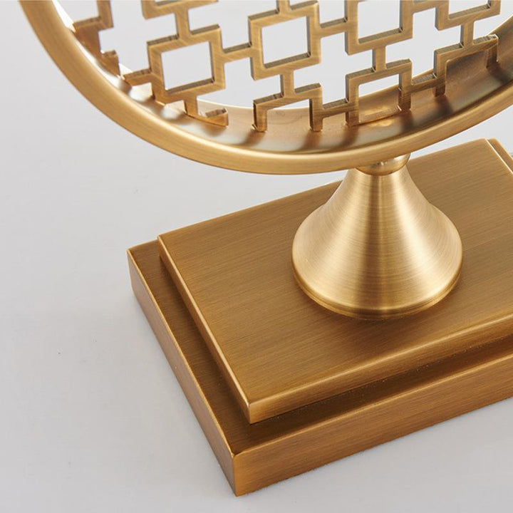 Decorative Table Lamp with Geometric Open Design