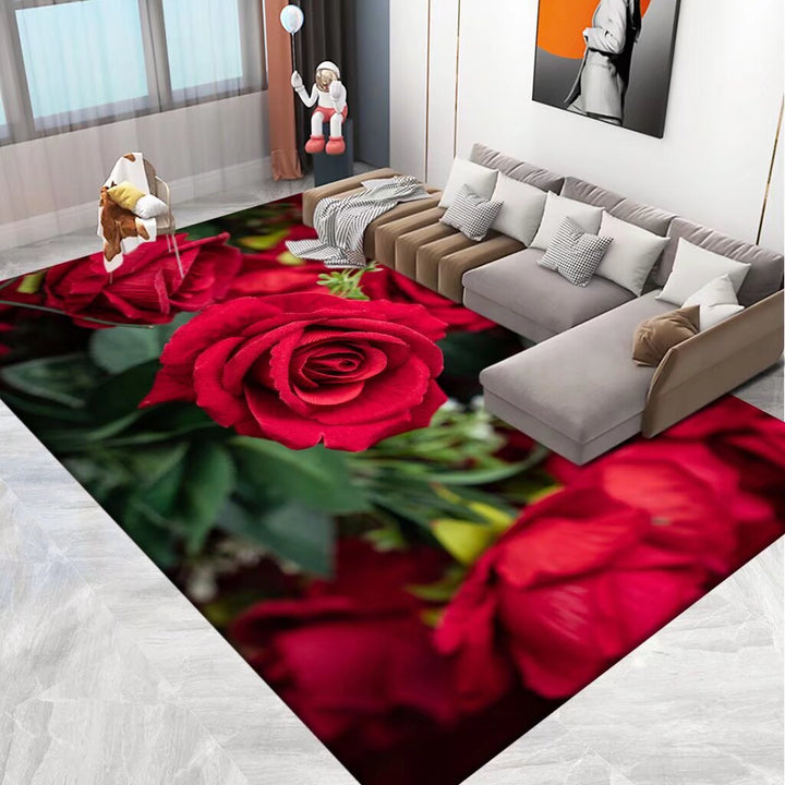 3D Printed Floral Area Rug Bowlift