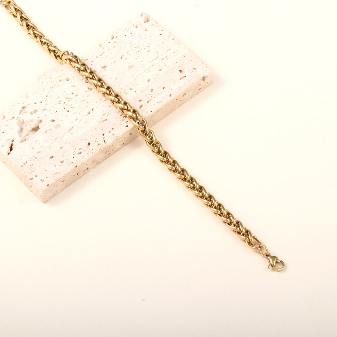 Handmade Textured Chain Bracelet Bowlift