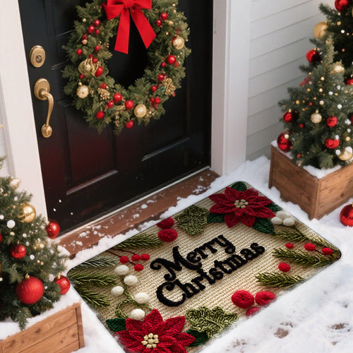 Christmas-Themed Door Mat Bowlift