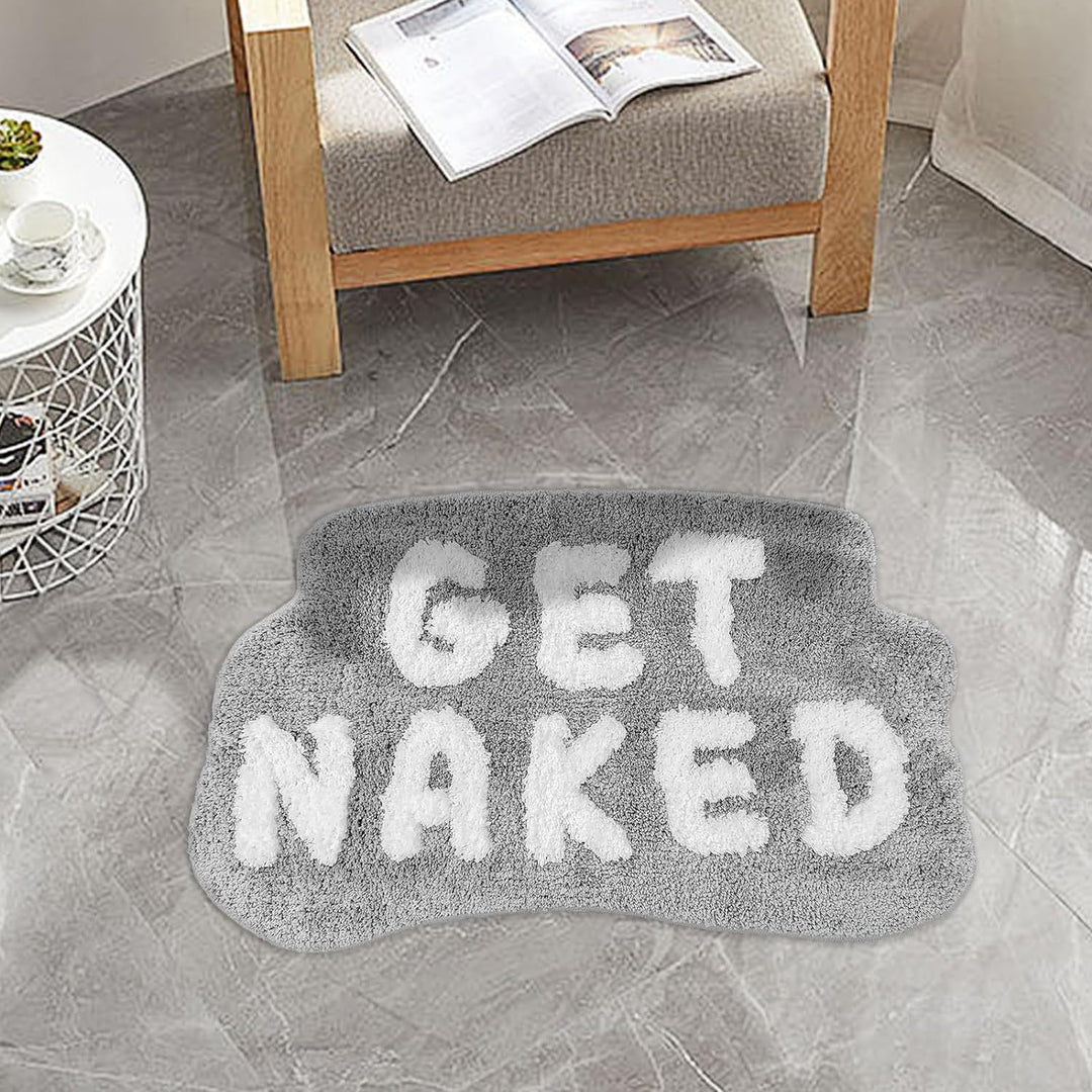 Playful Text Bath Mat Bowlift