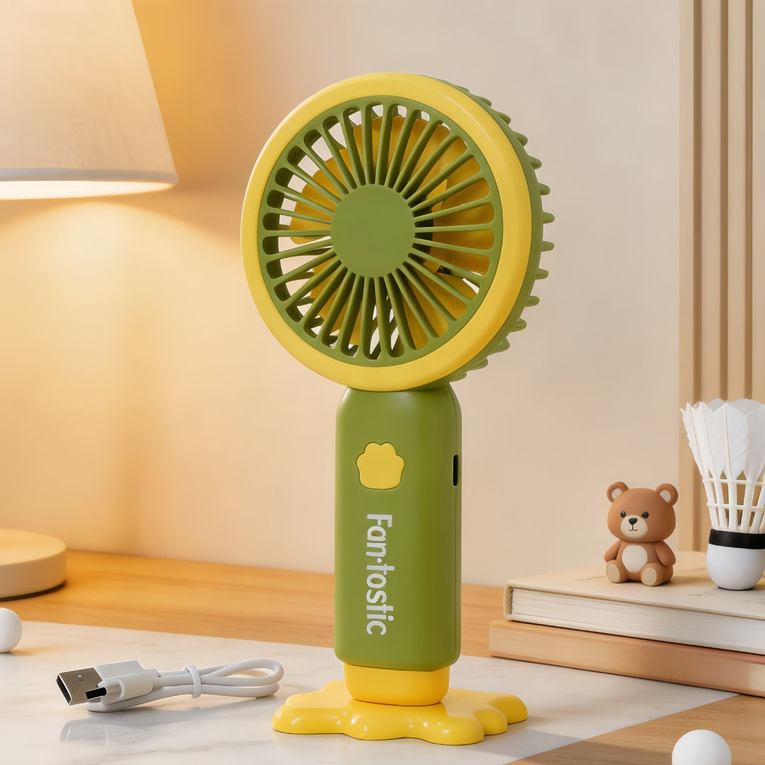 Women's portable handheld fan with splashy animal design Bowlift