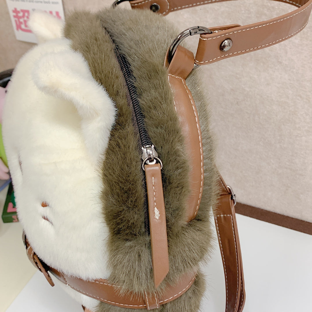 Plush children's backpack with cute cat motif Bowlift