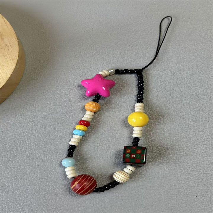 Colorful Beaded Charm Phone Strap Bowlift 1790134889