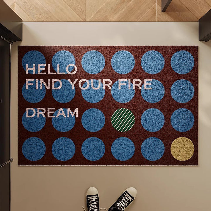 Welcome Message Indoor Doormat Bowlift