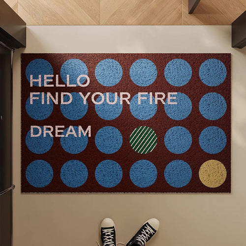 Welcome Message Indoor Doormat Bowlift