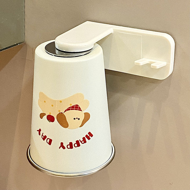 Stainless Steel Drinking Cup with Cheerful Dog Design Bowlift