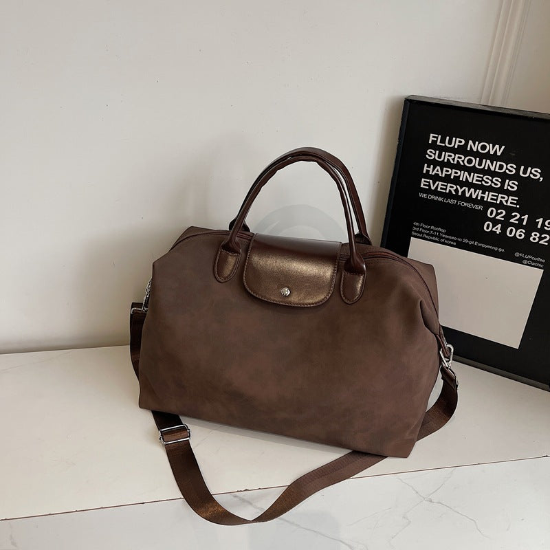 Stylish Leather Travel Satchel