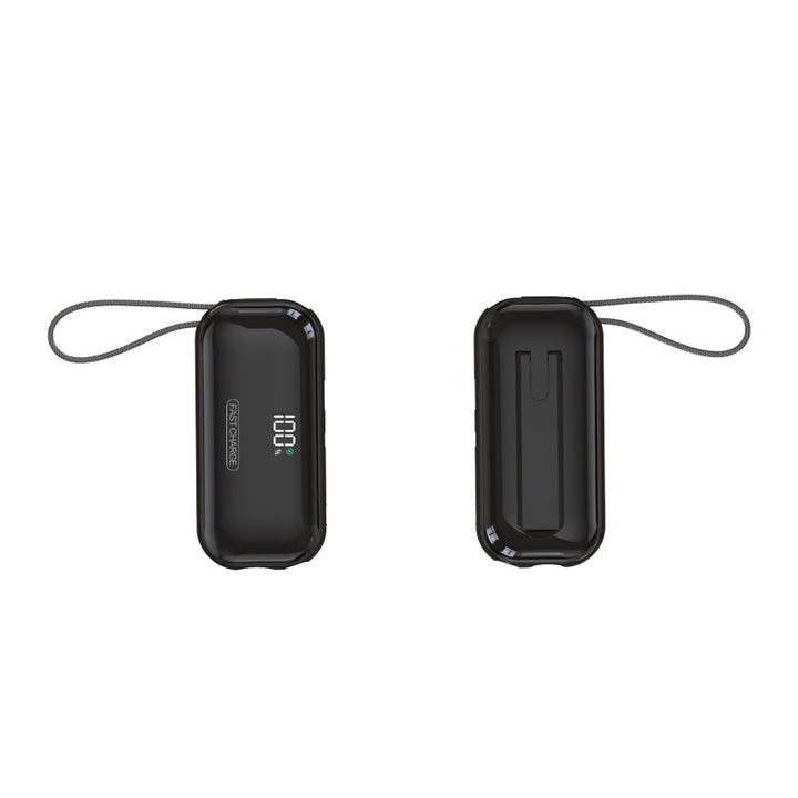 Portable Power Bank with Digital Charging Display and Protective Case Bowlift