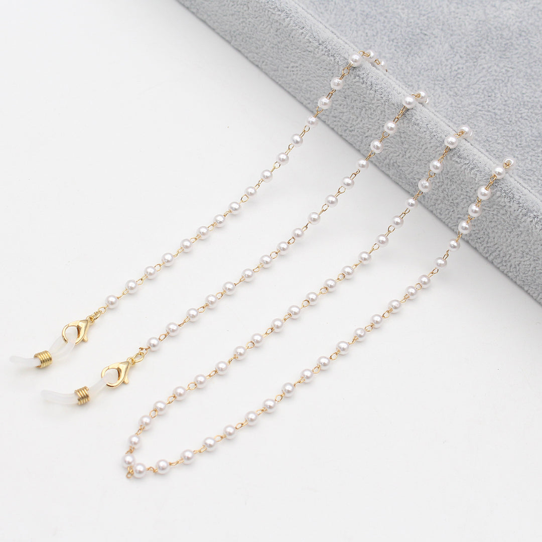 Pearl-Accented Eyewear Chain Bowlift