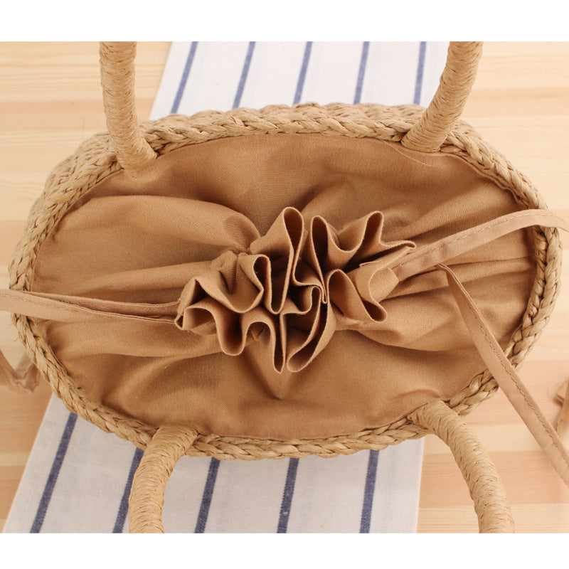 Braided Beach Bag In Modern Design Bowlift