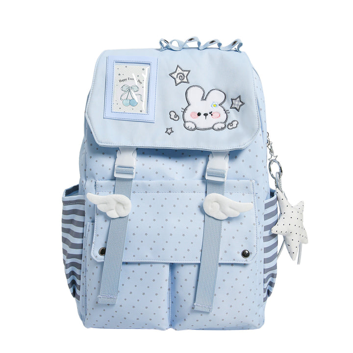 Adorable Plush Bunny-Themed School Backpack Bowlift