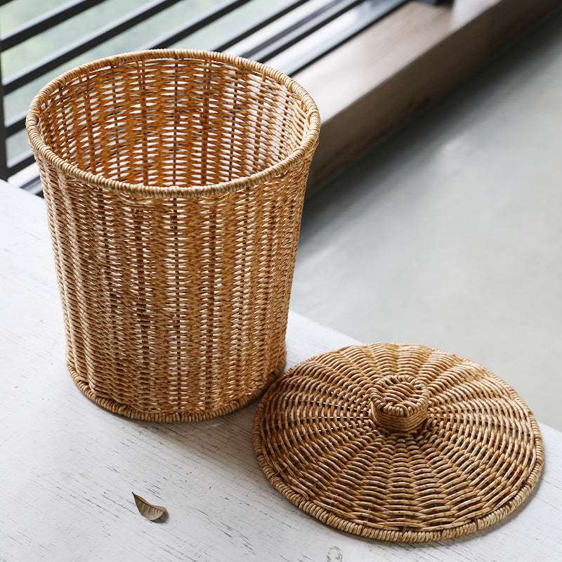 Eco-Friendly Wicker Waste Basket Bowlift