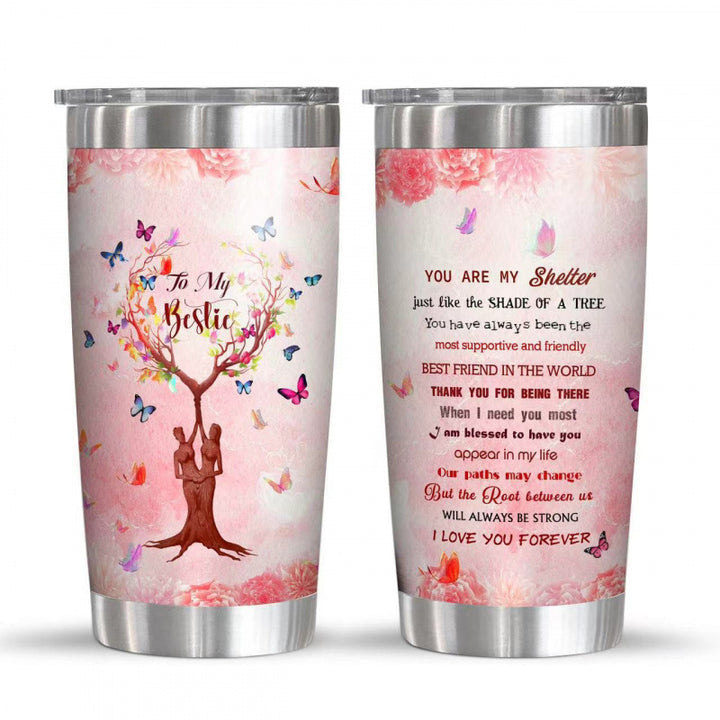 Double-Wall Vacuum Insulated Stainless Steel Travel Tumbler With Spill-Resistant Lid And Printed Cow Sunflower Design