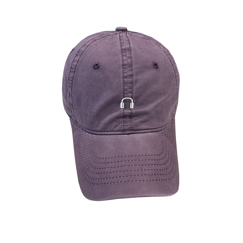 Unisex Cotton Twill Cap with Unique Music Emblem Bowlift