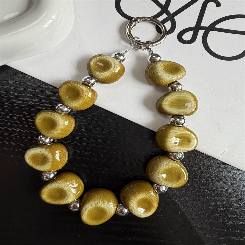Beaded Charm Keychain Bowlift 1790135411