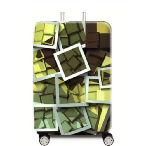 Women's hard-shell suitcase with creative multi-format pattern Bowlift