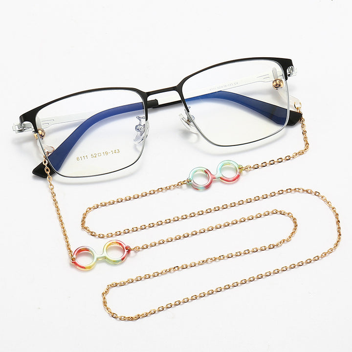 Stylish Eyewear with Decorative Chain Bowlift