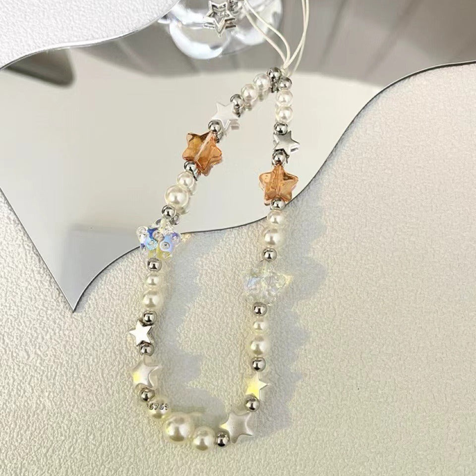Star-Accent Beaded Necklace Bowlift