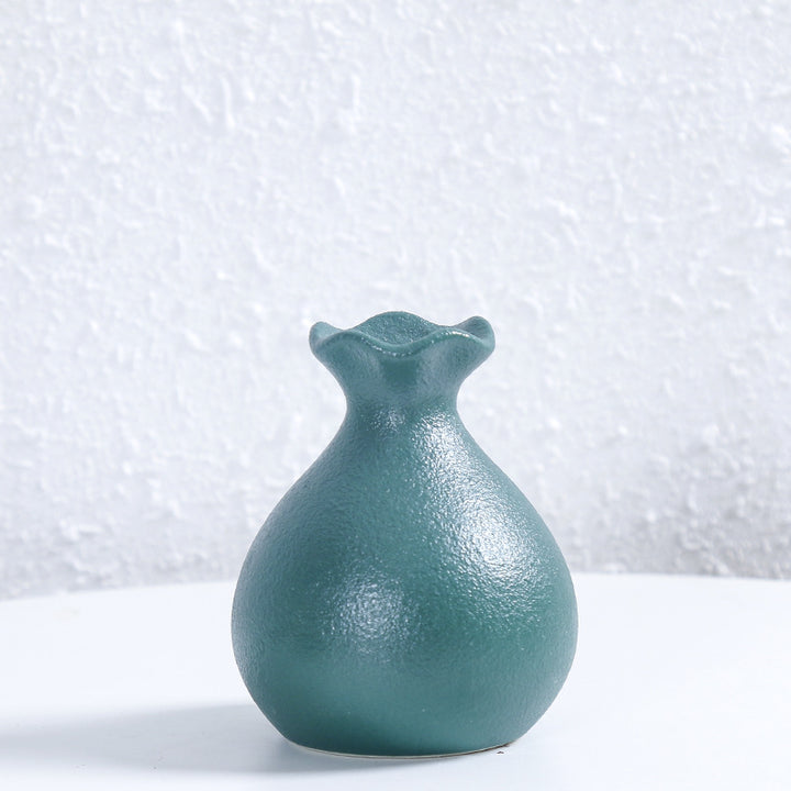 Unique Curved Ceramic Flower Vase Bowlift